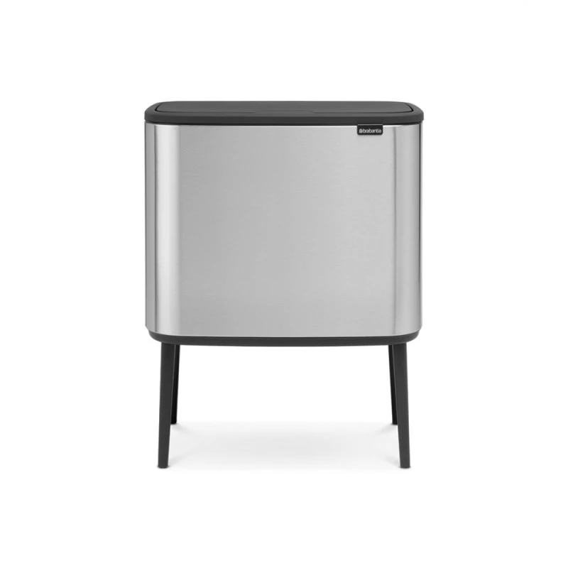 Кош за смет Brabantia Bo Touch 3x11L, Matt Steel Fingerprint Proof